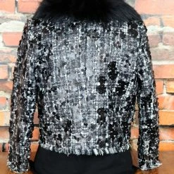 The Sparkling Spur Tweed And Sequin Jacket Jackets