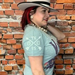 Double D Ranch Wear Vaquero Guest Ranch Tee Tops