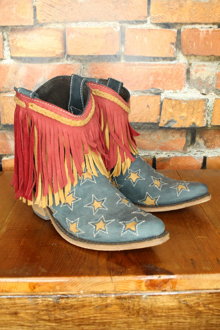 Hot Sale π― Liberty Black Star Spangled π₯Ύ Boots With Fringe TIFFIANY'S CLOSET π 3 Liberty Black Star Spangled Boots With Fringe TIFFIANY'S CLOSET