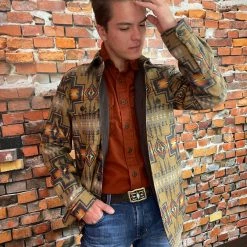 Pendleton Jacquard CPO Wool Shirt Jacket