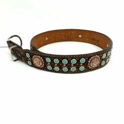 Double J Saddlery Handbags/Belts/Accessories Brown Vintage Tooled Belt