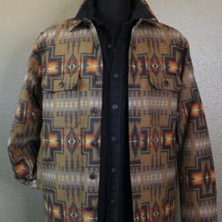 Pendleton Jacquard CPO Wool Shirt Jacket