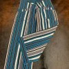 Autumn Teneyl Bottoms Daphne Pant In Blue/Black/White Stripe