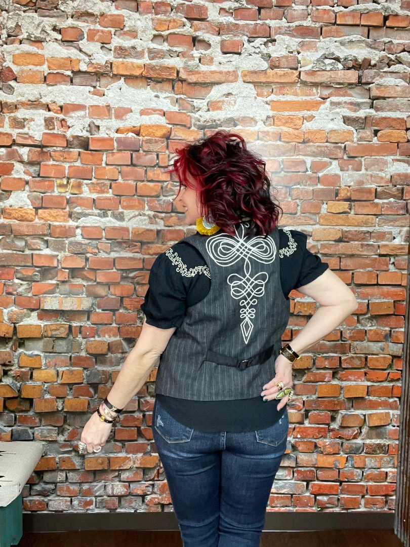 Brand new β€οΈ Double D Ranch Wear - Maria Collection Bank Teller Vest Vests π 6 Double D Ranch Wear - Maria Collection Bank Teller Vest Vests